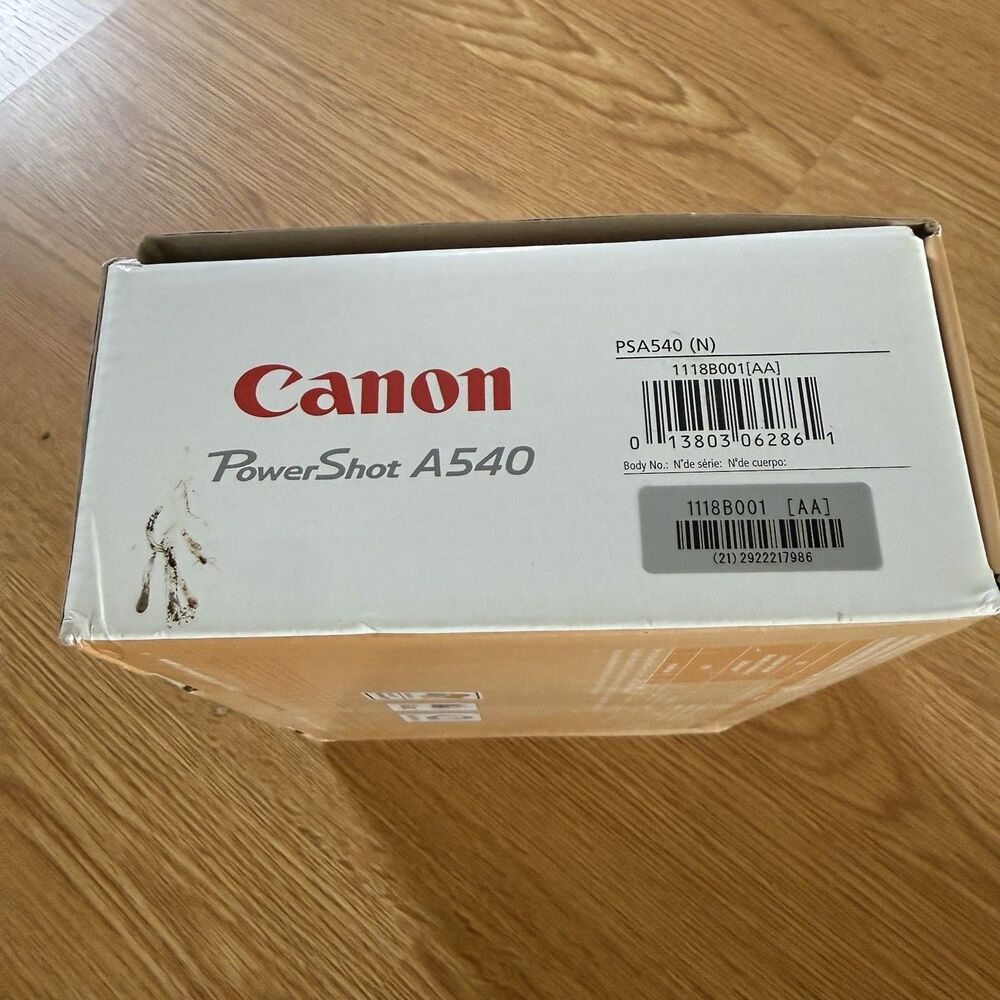 Canon PowerShot A540 6.0 MP Digital Camera In Box + SD Card Cords Tested Working - Picture 8 of 10